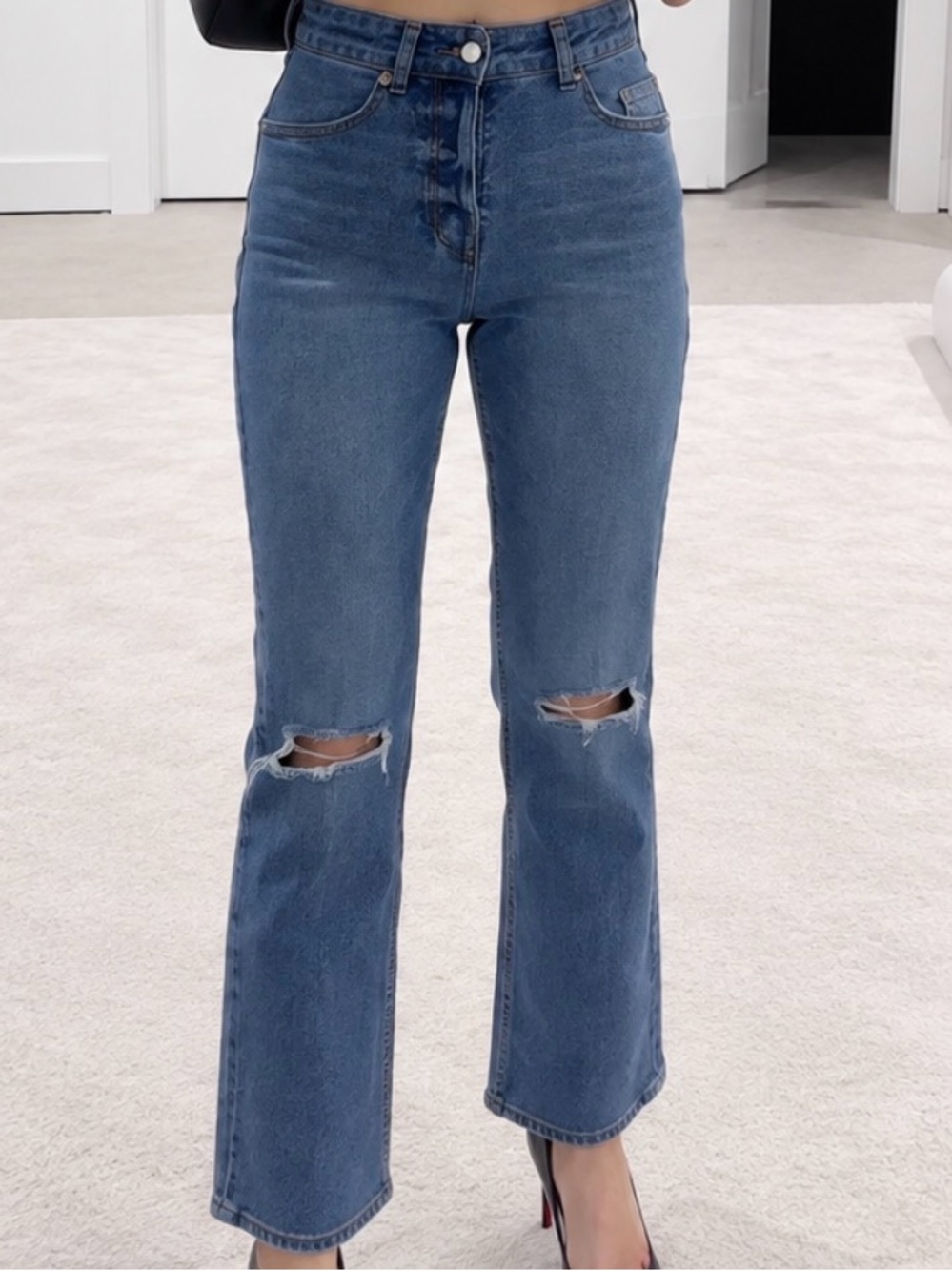 H&M STRAIGHT DENIM JEANS